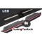 VW Golf 8 (19-24) priekšējā reste Sport Style melna/glancēta/sarkana ar LED
