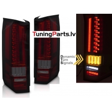 VW Crafter (17-...) aizmugurējie LED lukturi SEQ, sarkani/tonēti