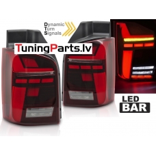 VW T5 (03-15) aizmugurējie LED lukturi, dinamiskie pagriezieni, gaismas sveiciena funkcija, sarkani, 1D VW T5 (03-15) aizmugurējie LED lukturi, dinamiskie pagriezieni, gaismas sveiciena funkcija, sarkani, 1D