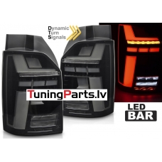 VW T6, T6.1 (15-24) aizmugurējie LED lukturi, dinamiskie pagriezieni, gaismas sveiciena funkcija, melni, 1D VW T6, T6.1 (15-24) aizmugurējie LED lukturi, dinamiskie pagriezieni, gaismas sveiciena funkcija, melni, 1D