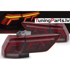 VW Tiguan (20-24) LED BAR aizmugurējie lukturi, sarkani