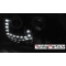 VW Golf 5 (03-09) priekšējie lukturi, LED DRL, melni