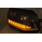 VW T6 (15-19) priekšējie lukturi LED TUBE DRL, dinamiskie pagriezieni, melni VW T6 (15-19) priekšējie lukturi LED TUBE DRL, dinamiskie pagriezieni, melni