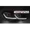 VW Golf 7 (13-17) priekšējie lukturi LED DRL, dinamiskie pagriezieni, melni, sudraba līnijas