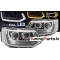VW T5 (10-15) priekšējie FULL LED DRL lukturi, dinamiskie pagriezieni, hromēti VW T5 (10-15) priekšējie FULL LED DRL lukturi, dinamiskie pagriezieni, hromēti