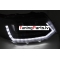 VW T5 (10-15) priekšējie FULL LED DRL lukturi, dinamiskie pagriezieni, melni