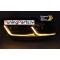 VW Golf 6 (08-12) priekšējie LED DRL lukturi, dinamiskie pagriezieni, melni, sudraba līnijas