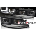 VW Jetta (11-18) priekšējie lukturi U-LED DRL