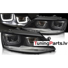 VW Jetta (11-18) priekšējie lukturi U-LED DRL