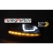 VW Golf 7 (13-17) priekšējie lukturi LED DRL, dinamiskie pagriezieni, melni, sudraba līnijas