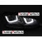 VW Golf 7 (13-17) priekšējie lukturi LED DRL, dinamiskie pagriezieni, melni, sarkanas līnijas