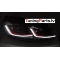 VW Golf 7 (17-19) priekšējie lukturi LED DRL, dinamiskie pagriezieni, melni, sarkanas līnijas