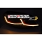 VW Golf 7 (17-19) priekšējie lukturi LED DRL, dinamiskie pagriezieni, melni, sarkanas līnijas