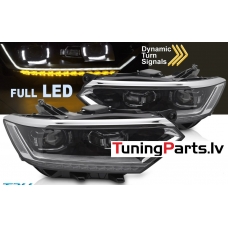 VW Passat B8 (14-19) priekšējie FULL LED DRL lukturi, dinamiskie pagriezieni