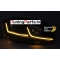 VW Golf 7 (17-19) priekšējie lukturi LED DRL, dinamiskie pagriezieni, melni, sudraba līnijas