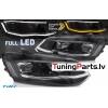 VW Polo 6R (09-17) priekšējie FULL LED lukturi, dinamiskie pagriezieni, gaismas sveiciena funkcija, melni, sudraba līnijas