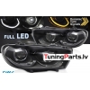 VW Scirocco (08-14) priekšējie FULL LED lukturi, dinamiskie pagriezieni, melni