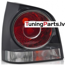 VW Polo (05-09) aizmugurējais lukturis, melns/tonēts, kreisā puse