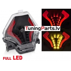 Yamaha FZ-07, MT-07, YFZ-R25, YFZ-R3 (14-19) aizmugurējais LED lukturis, melns Yamaha FZ-07, MT-07, YFZ-R25, YFZ-R3 (14-19) aizmugurējais LED lukturis, melns